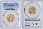US Five Dollar 1907-D $5 Gold Liberty Head MS64 PCGS None -