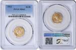 US Two and a Half Dollar 1913 $2.50 Gold Indian MS63 PCGS None -