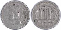 US Three Cent 1866 Three Cent Nickel F Uncertified None -