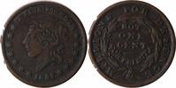 US Token 1837 Hard Times Token Liberty Head HT-48 EF Uncertified -