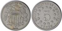 US Nickel 1870 Shield Nickel DDR FS-801 VF Uncertified None -