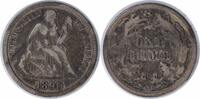 US Dime 1890-S Liberty Seated Silver Dime VF Uncertified None -