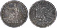 US Dollar 1876-S Trade Silver Dollar Choice EF Uncertified #211 None -