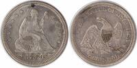 US Quarter 1854 Liberty Seated Silver Quarter EF Uncertified #135 None -