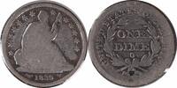 US Dime 1839-O Liberty Seated Silver Dime FS-502 Huge O G Uncertified #724 None -