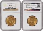 US Ten Dollar 1907 $10 Gold Liberty Head MS62 NGC None -