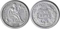 US Dime 1875 Liberty Seated Silver Dime VF Uncertified None -
