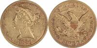 US Five Dollar 1880 $5 Gold Liberty Head EF Uncertified #133 None -