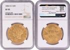 US Twenty Dollar 1884-CC $20 Gold Liberty Head EF45 NGC None -