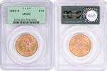 US Ten Dollar 1886-S $10 Gold Liberty Head MS60 PCGS None -