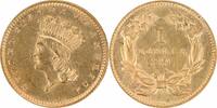 US Dollar 1874 $1 Gold Type 3 MS60 Uncertified #1119 None -