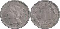 US Three Cent 1865 Three Cent Nickel MS63 Uncertified #244 None -