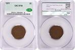 US Two Cent 1872 Two Cent Piece EF40 CACG None -