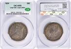 US Half Dollar 1834 Bust Silver Half Dollar Large Date Large Letters AU55 CACG None -