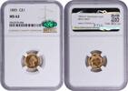 US Dollar 1885 $1 Gold Type 3 MS62 NGC (CAC) None -