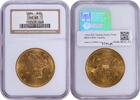 US Twenty Dollar 1904 $20 Gold Liberty Head MS63 NGC None -