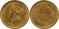 US Dollar 1853 $1 Gold Type 1 AU58 Uncertified #234 None -