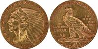 US Two and a Half Dollar 1929 $2.50 Gold Indian AU58 Uncertified #256 None -