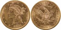 US Five Dollar 1886-S $5 Gold Liberty Head MS60 Uncertified #305 None -