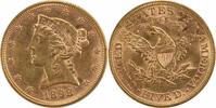 US Five Dollar 1898 $5 Gold Liberty Head MS60 Uncertified #326 None -