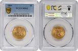 US Five Dollar 1899 $5 Gold Liberty Head MS62 PCGS None -