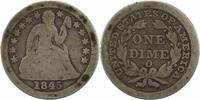 US Dime 1845-O Liberty Seated Silver Dime G Uncertified #123 None -