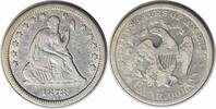 US Quarter 1878-CC Liberty Seated Quarter VF Uncertified #1046 None -