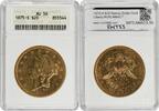 US Twenty Dollar 1875-S $20 Gold Liberty Head AU50 ANACS None -