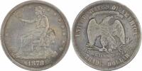 US Dollar 1878-S Trade Silver Dollar EF Uncertified #944 None -