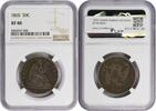 US Half Dollar 1865 Liberty Seated Silver Half Dollar EF40 NGC None -
