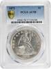 US Dollar 1872 Liberty Seated Silver Dollar AU58 PCGS None -
