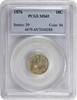 US Dime 1876 Liberty Seated Silver Dime MS65 PCGS None -