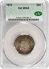US Quarter 1876 Liberty Seated Silver Quarter MS63 CACG None -