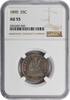 US Quarter 1890 Liberty Seated Silver Quarter AU55 NGC None -