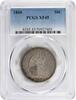 US Half Dollar 1844 Liberty Seated Silver Half Dollar EF45 PCGS None -