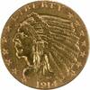 US Two and a Half Dollar 1914-D $2.50 Gold Indian AU Uncertified #712 None -