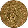 US Two and a Half Dollar 1915 $2.50 Gold Indian AU Uncertified #714 None -