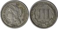 US Three Cent 1874 Three Cent Nickel VF Uncertified None -