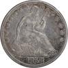 US Half Dollar 1858-S Liberty Seated Silver Half Dollar F Uncertified #157 None -