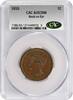 US Cent 1855 Large Cent Knob on Ear AU53BN CACG None -