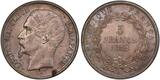 France 5 Francs 1852 Louis-Napoléon  Paris Magnifique exemplaire Splendide Toned