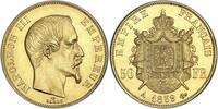 France 50 Francs 1859 Napoléon III  or Paris PCGS AU58 Splendide monnaie rare