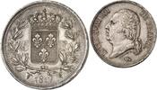 France 5 Francs Louis XVIII Lille -