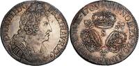 France 1709 Louis XIV écu aux trois couronnes Reims Splendide patine rare