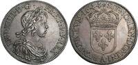 France Ecu Louis XIV Magnifique Ecu à la mèche courte Paris de Flan large -