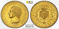 Weltm&uuml;nzen 40 Lire 1822 Sardinia Carlo Felice  Turin PCGS AU53 very rare... 3000,00 EUR envoi gratuit