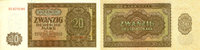 Banknoten 20 DEUTSCHE MARK 1948 DDR:  1948 Ro.344c ERSATZNOTE II+ selten... 78,00 EUR prix TTC + 18,80 EUR frais d'envoi