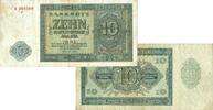 Banknoten 10 DEUTSCHE MARK 1948 DDR:  1948 Ro.343a III-IV III-IV 9,80 EUR prix TTC + 8,90 EUR frais d'envoi