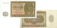Banknoten 20 DEUTSCHE MARK 1948 DDR:  1948 Ro.344c ERSATZNOTE II+ selten... 66,00 EUR prix TTC + 18,80 EUR frais d'envoi