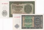 Banknoten 50 DEUTSCHE MARK 1948 Lot: DDR 2x Banknote 10 +  1948 I-  12,80 EUR prix TTC + 8,90 EUR frais d'envoi